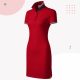 FLOOW DRESS sportos, női pólóruha galléros, PIROS színben, XL