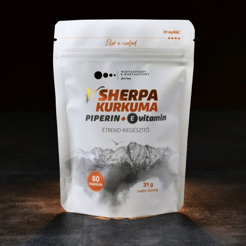 vSherpa Kurkuma + Piperin + E-vitamin étrend-kiegészítő